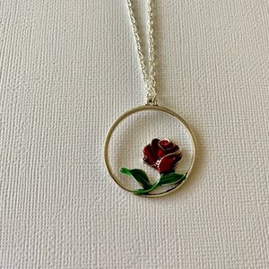 Red Rose Necklace